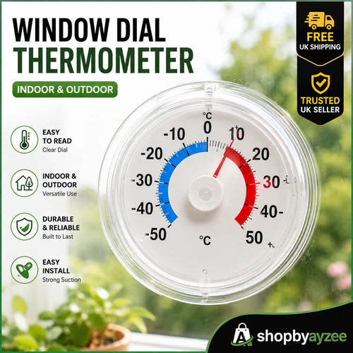 Window dial thermometer - window,