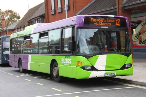 Yn56nvd ipswich buses 6x4 - ipswich,