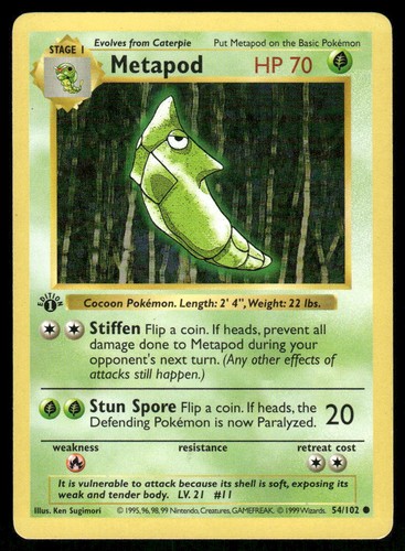 Pokemon cards metapod - pokemon,