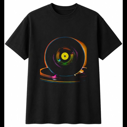 Airbrush vinyl record mens - record,
