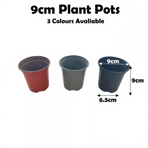 9cm plant pots - pots, plastic