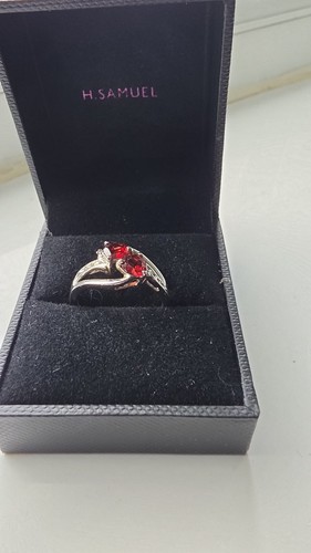 925 silver garnet - garnet, p