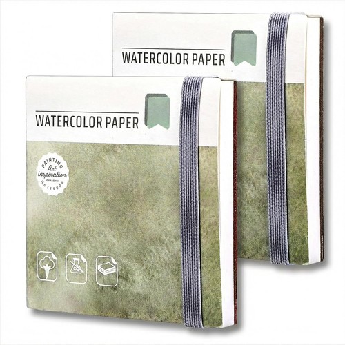 Watercolor sketchbook 8x8 cm - sketchbook,,