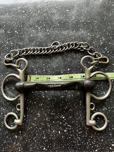 5in vulcanite pelham bit - vulcanite,