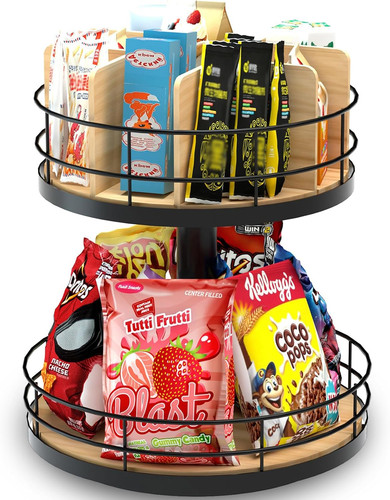 Tier lazy susan - 2-tier, snack