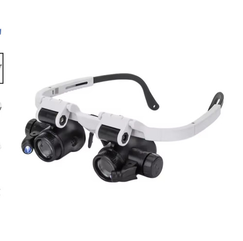 Led headband magnifier glasses - headband,