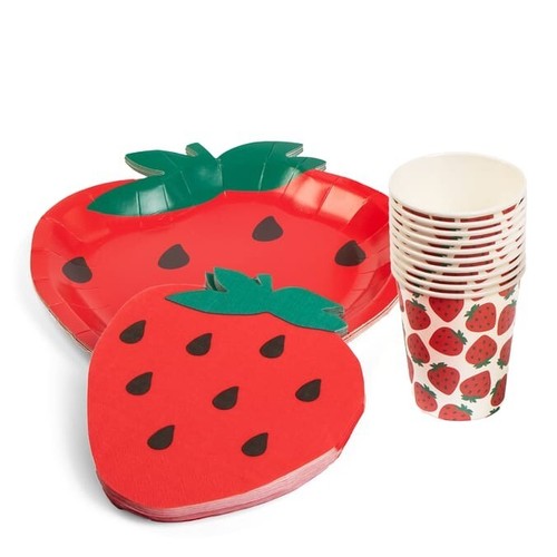Strawberry table paper - table,