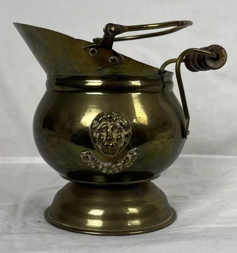 Vintage brass coal scuttle - vintage,