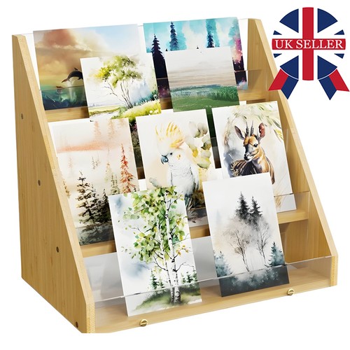 Tier wooden card holder - card,