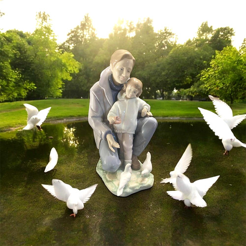 Lladro day with - with, dad"