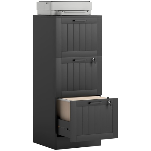 Homcom drawer file cabinet - 3,