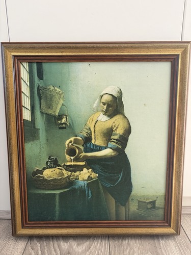 Framed print vermeer - vermeer, the