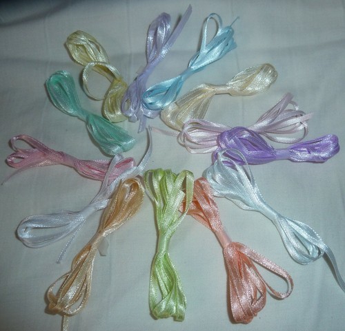 12mtrs assorted narrow pastel - ,