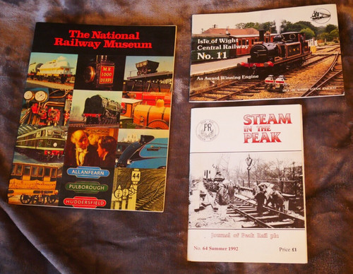 Three heritage rail - booklets,