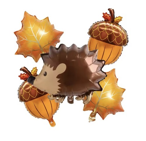 5pcs autumn maple leaf - autumn, pine