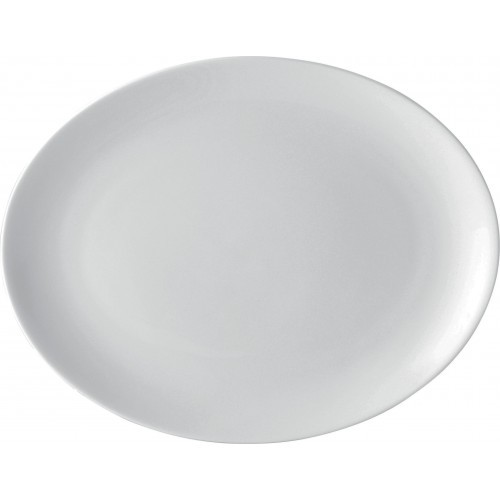White oval plate - oval,