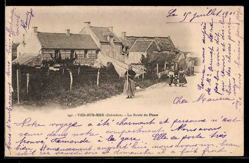 Old postcard ver - ver-sur-mer, /