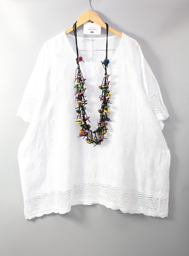 Moonshine leinen tunika bluse - leinen,