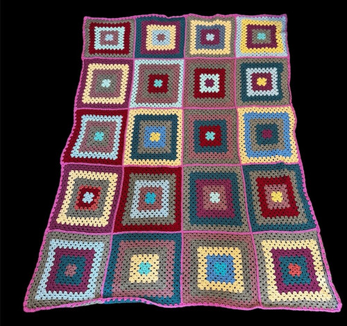 Crochet blanket throw - blanket,