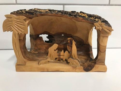 Nativity scene with olive wood - olive,