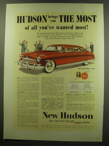 1949 hudson car - hudson,