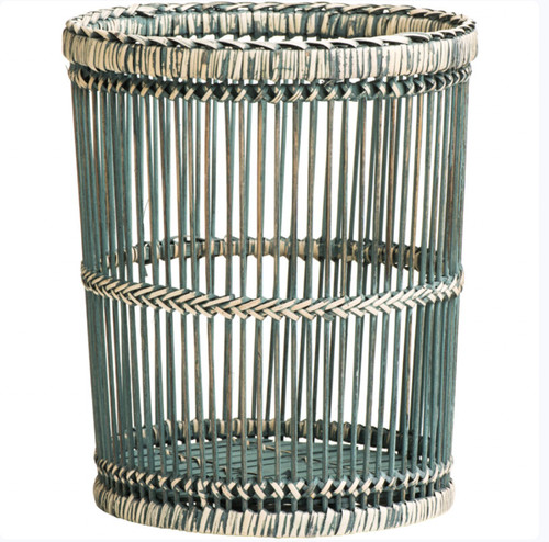 Rustic white washed rattan - white,
