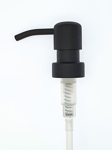 Brown glass soap dispenser - glass,