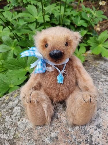 Ooak jointed mohair bear - jointed,