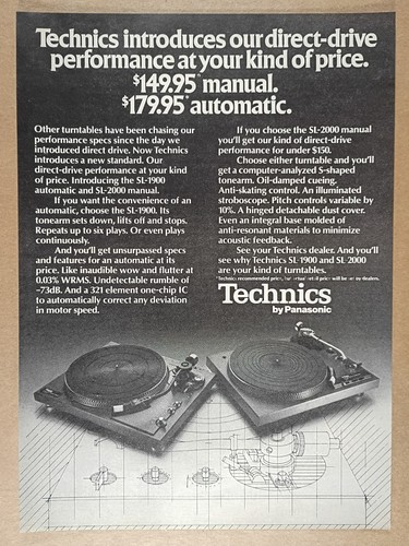 1978 technics 1900 2000 - technics, sl-1900