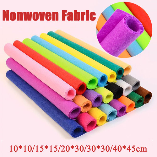 Soft felt fabric colourful - soft,