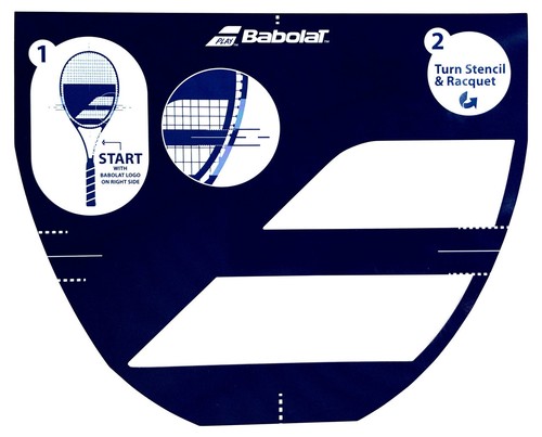 Babolat tennis stencil - tennis,