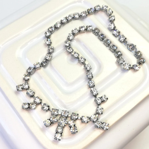 Vintage rhinestone necklace - vintage,
