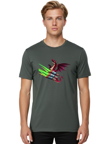 Dragon rocket mens - dragon-rocket-1, graphic