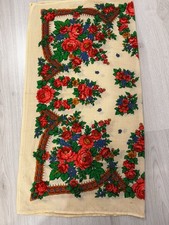 Vintage floral russian square - vintage,
