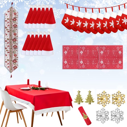 Christmas table décor set - table,