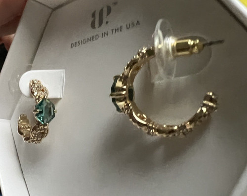 Bomb party paraiba gold hoop - bomb,