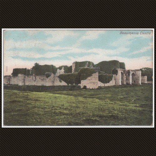 Beaumaris castle 1904 postcard - castle,