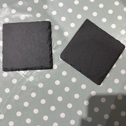 Slate coasters 10cm - coasters,