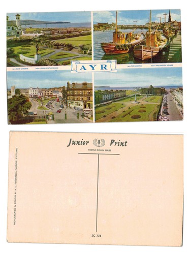 Postcard multi view - -, ayr