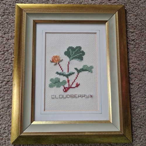 Vintage floral cross stitch - vintage,