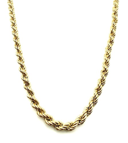 9ct gold rope chain inch - 9ct, 18