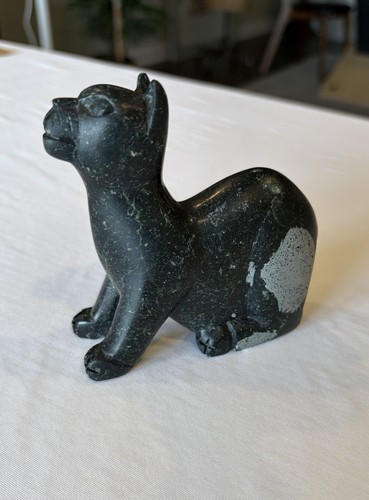 Vintage art steatite - vintage, panther