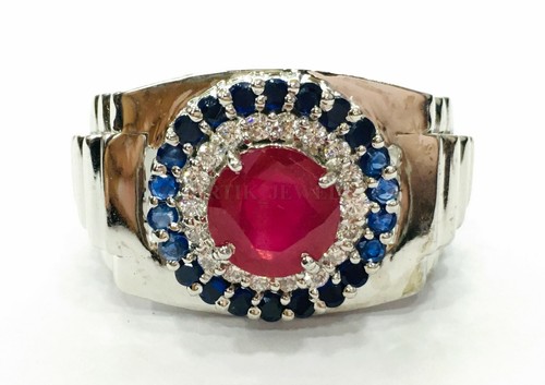 Heated ruby gemstone with - with, 14k