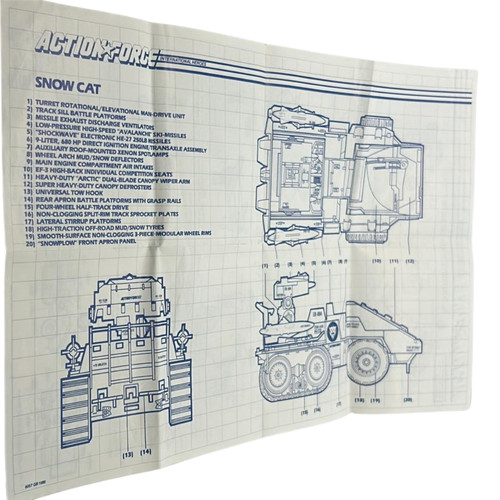 Joe action force snow cat - gi, joe,