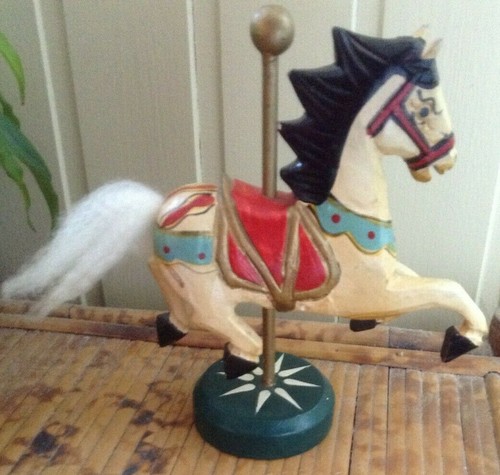 Vintage wooden carousel - wooden,