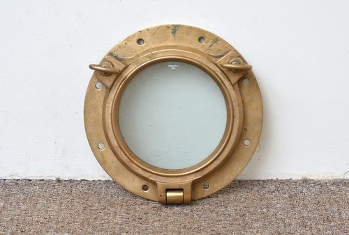 Vintage bronze porthole - vintage,