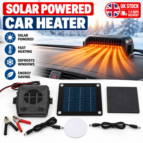 Solar powered heater for - heater, small
