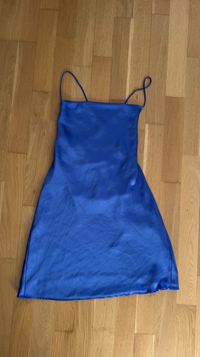 Zara blue satin mini - , dress