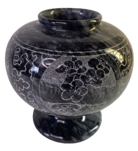 Black grey marble stone - &,