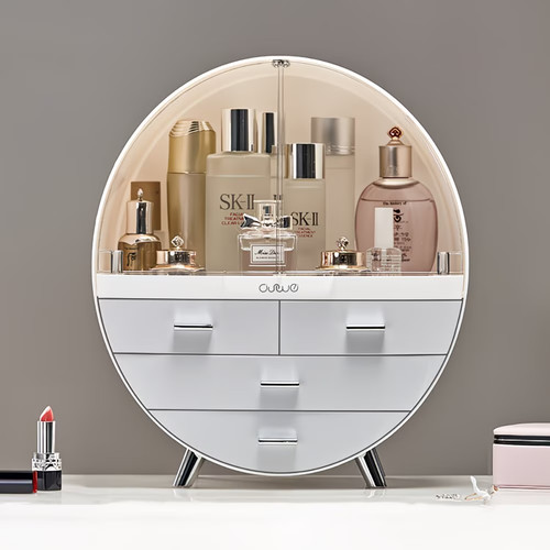 Tiered dustproof round makeup - dustproof,